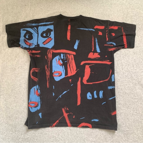 VINTAGE ANDAZIA USA HEADSHOT III MILES DAVIS ESTATE ABSTRACT T-SHIRT LARGE 90s - Picture 8 of 8